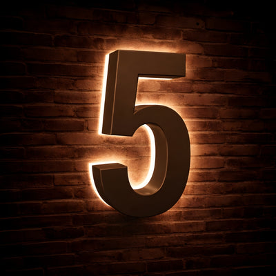 Illuminated Backlit House Numbers – Weather-Resistant LED Address Signs