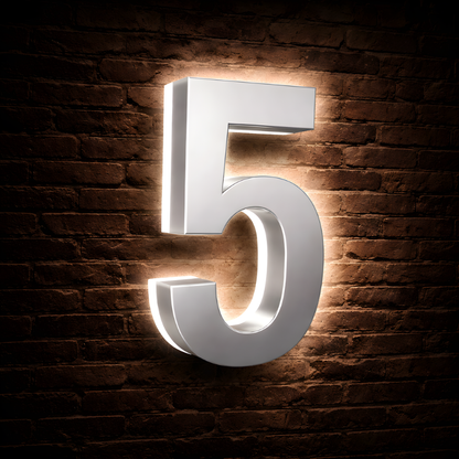 Lighted House Numbers - 5000K Illuminated