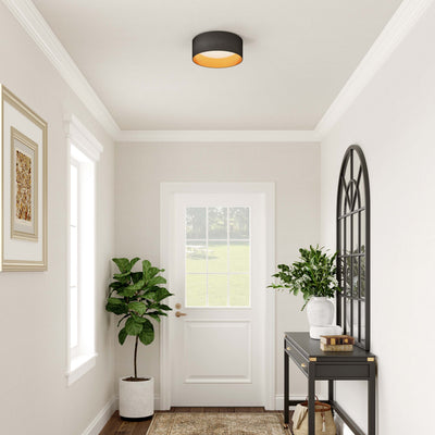 12.5-inch Rosata Burnished Gold Flush Mount Ceiling Light