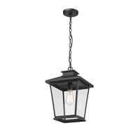 16.3'' Bellmon Powder Coated Black 1 Light Hanging Lantern