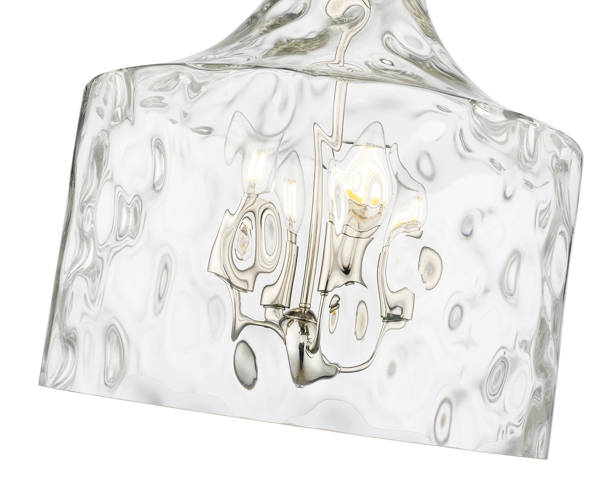 16.5'' Santorini Polished Nickel 4 Light Pendant