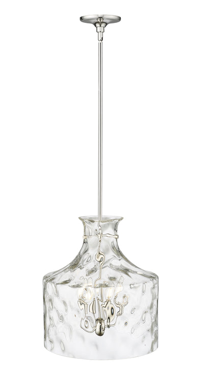 16.5'' Santorini Polished Nickel 4 Light Pendant