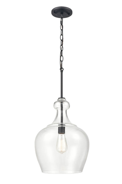 16'' Corra Matte Black 1 Light Pendant