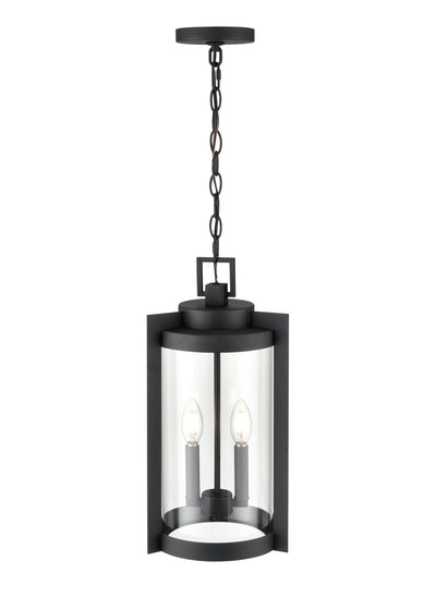 18'' Ellway Textured Black 2 Light Hanging Lantern