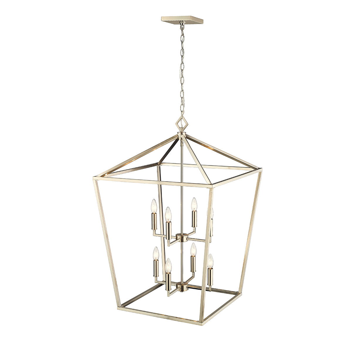 36'' Corona Modern Gold 8 Light Pendant