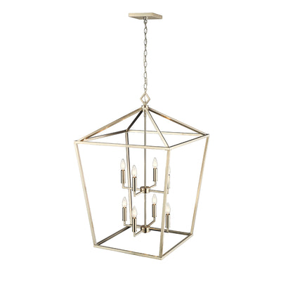 36'' Corona Modern Gold 8 Light Pendant