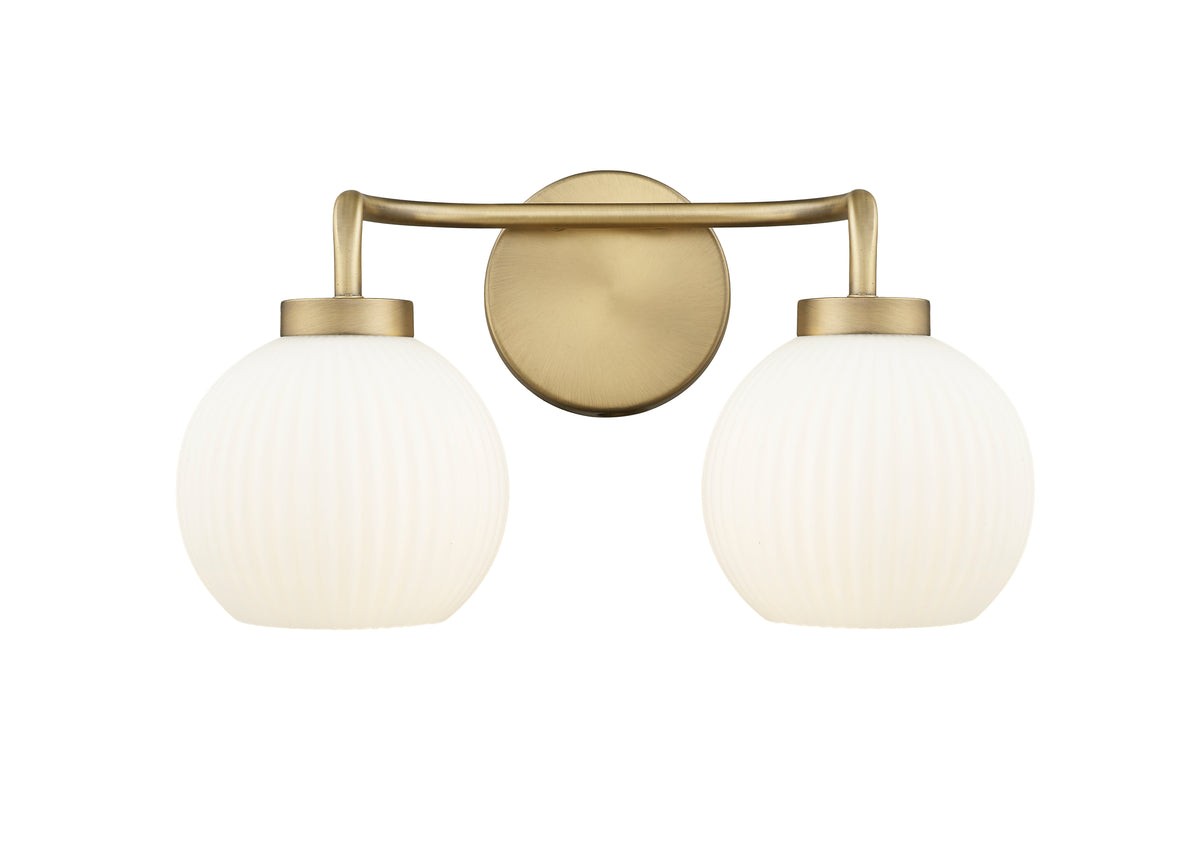 15'' Oprah Vintage Brass 2 Light Bath Vanity