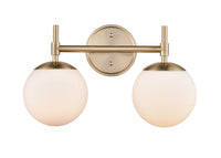 15.5''  Modern Gold 2 Light Bath Vanity