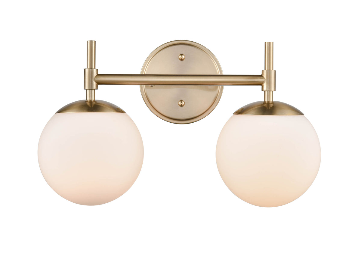 15.5''  Modern Gold 2 Light Bath Vanity