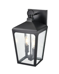 8.5'' Brooks Powder Coated Black 2 Light Wall Sconce