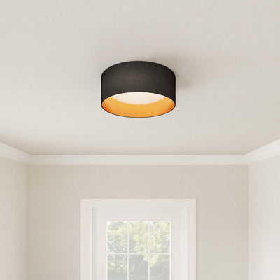 12.5-inch Rosata Burnished Gold Flush Mount Ceiling Light