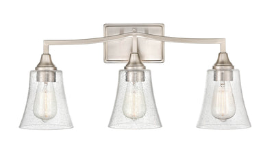 24'' Caily Brushed Nickel 3 Light Bath Vanity