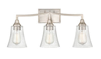 24'' Caily Brushed Nickel 3 Light Bath Vanity