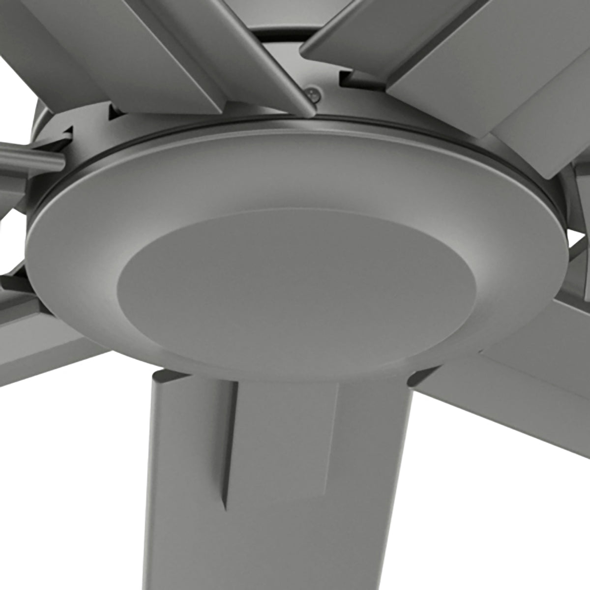 72 inch Downtown ENERGY STAR® Matte Silver Damp Rated Ceiling Fan and Wall Control