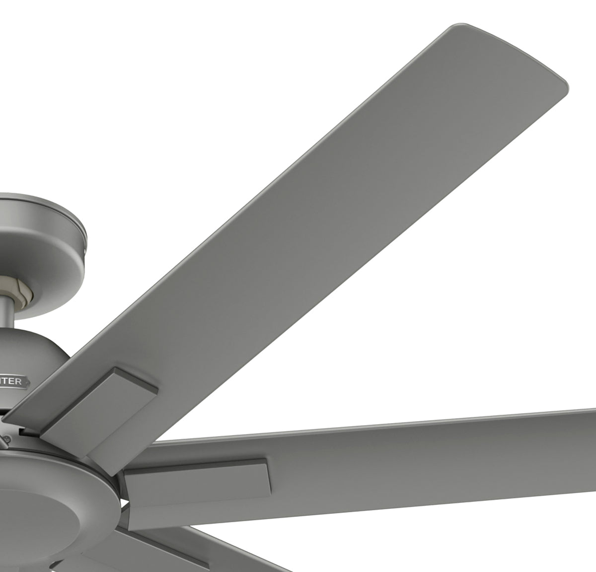 60 inch Downtown ENERGY STAR® Matte Silver Damp Rated Ceiling Fan and Wall Control