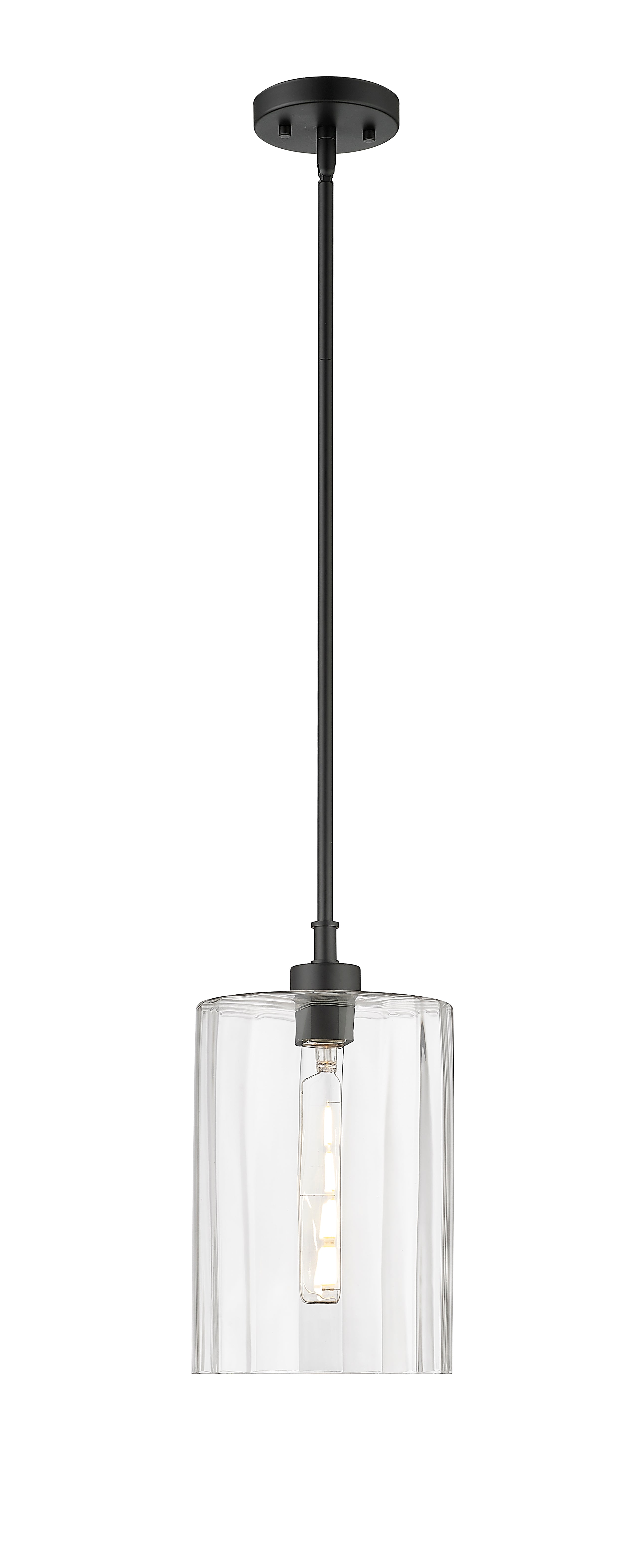 13.75'' Chastine Matte Black 1 Light Pendant