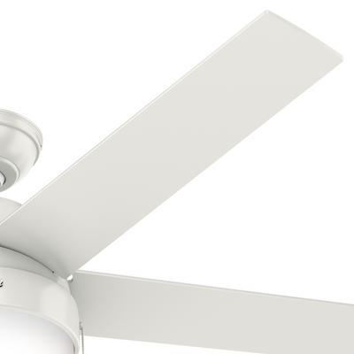 52 inch Anslee Fresh White Ceiling Fan with LED Light Kit and Pull Chain