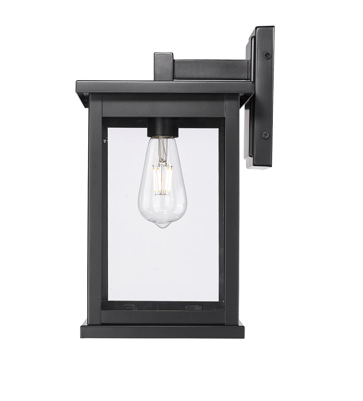 8.5'' Bowton II Powder Coated Black 1 Light Wall Sconce