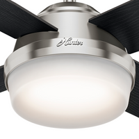 44 inch Dempsey Brushed Nickel Ceiling Fan with LED Light Kit and Handheld Remote