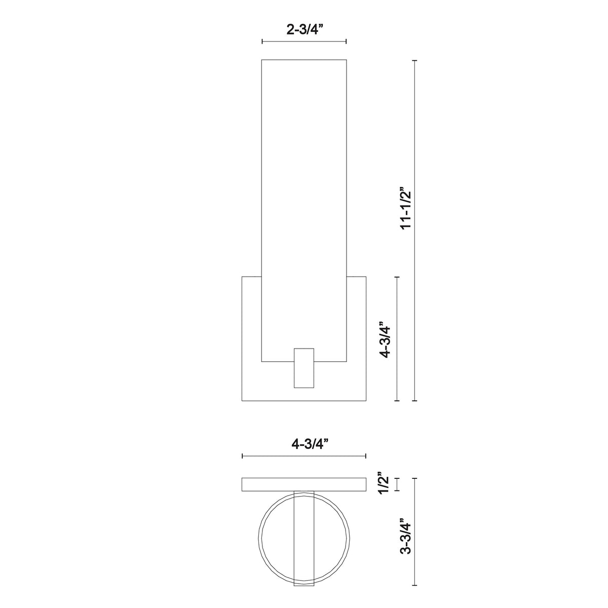 Elizabeth 12-in Steel Wall Sconce