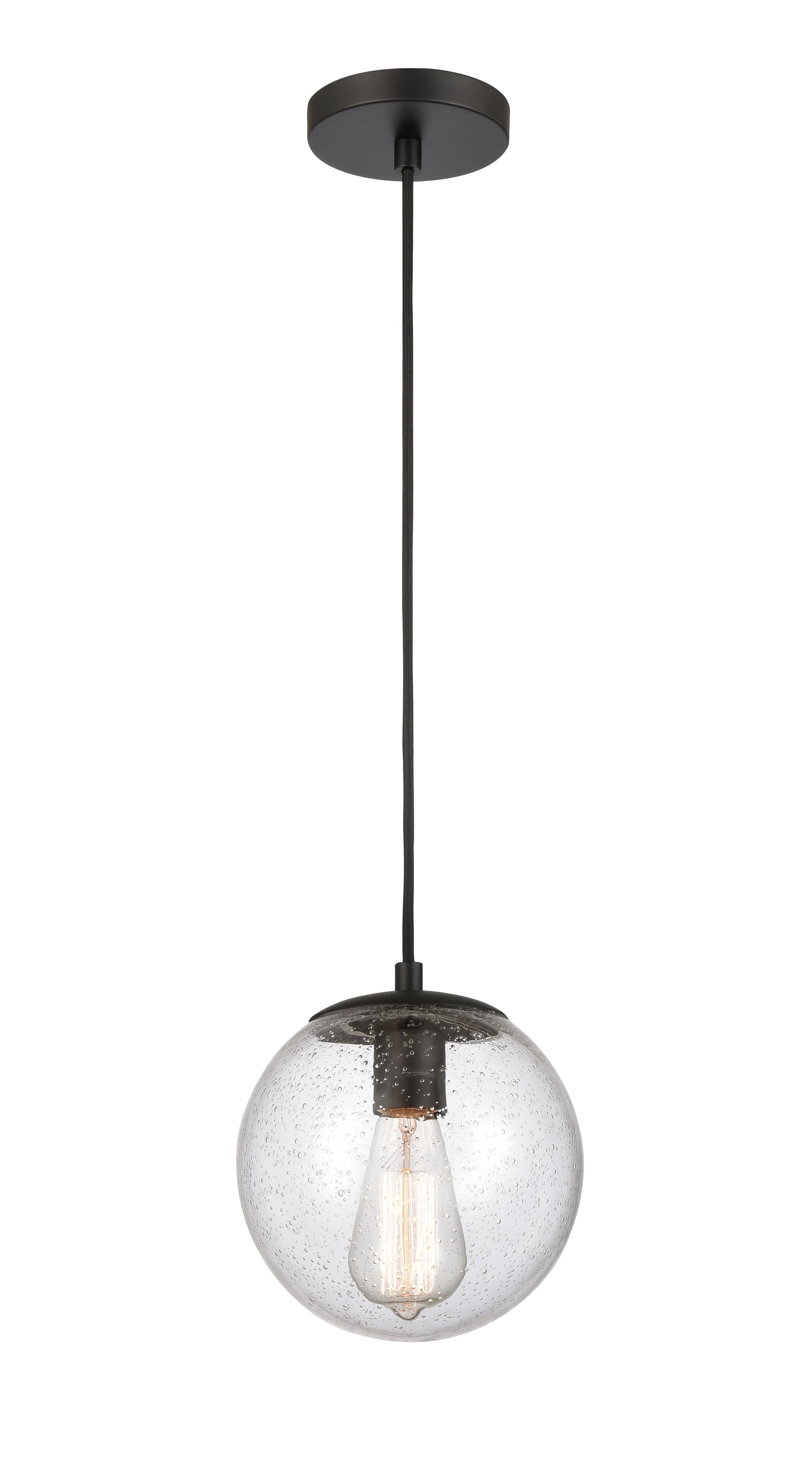 Auralume Mini Pendant Matte Black Glass