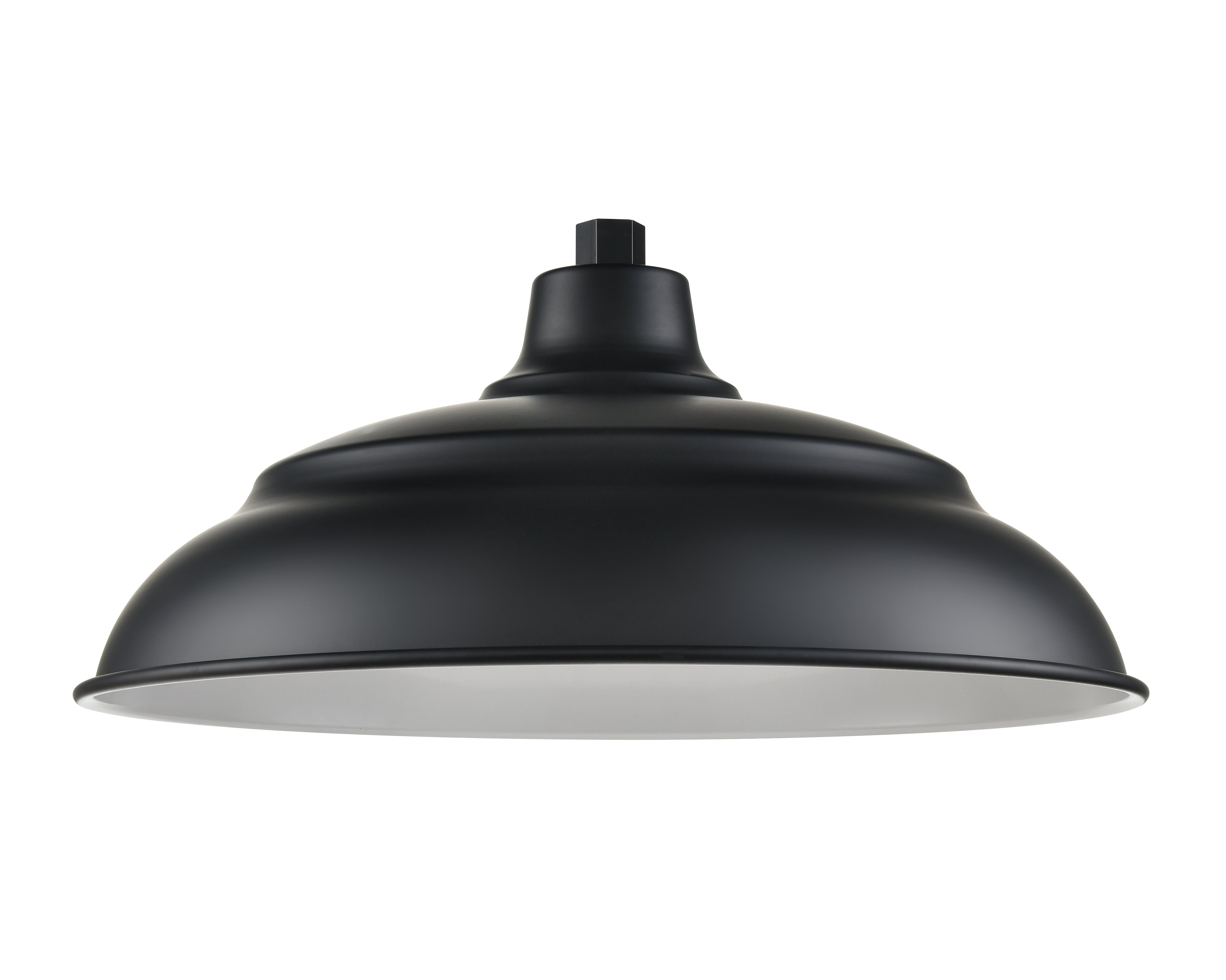 20'' Satin Black Aluminum R Series Aluminum Warehouse Shade