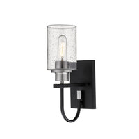 4.5'' Clifton Matte Black/Brushed Nickel 1 Light Wall Sconce