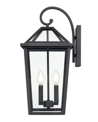 10'' Eston Textured Black 2 Light Wall Sconce