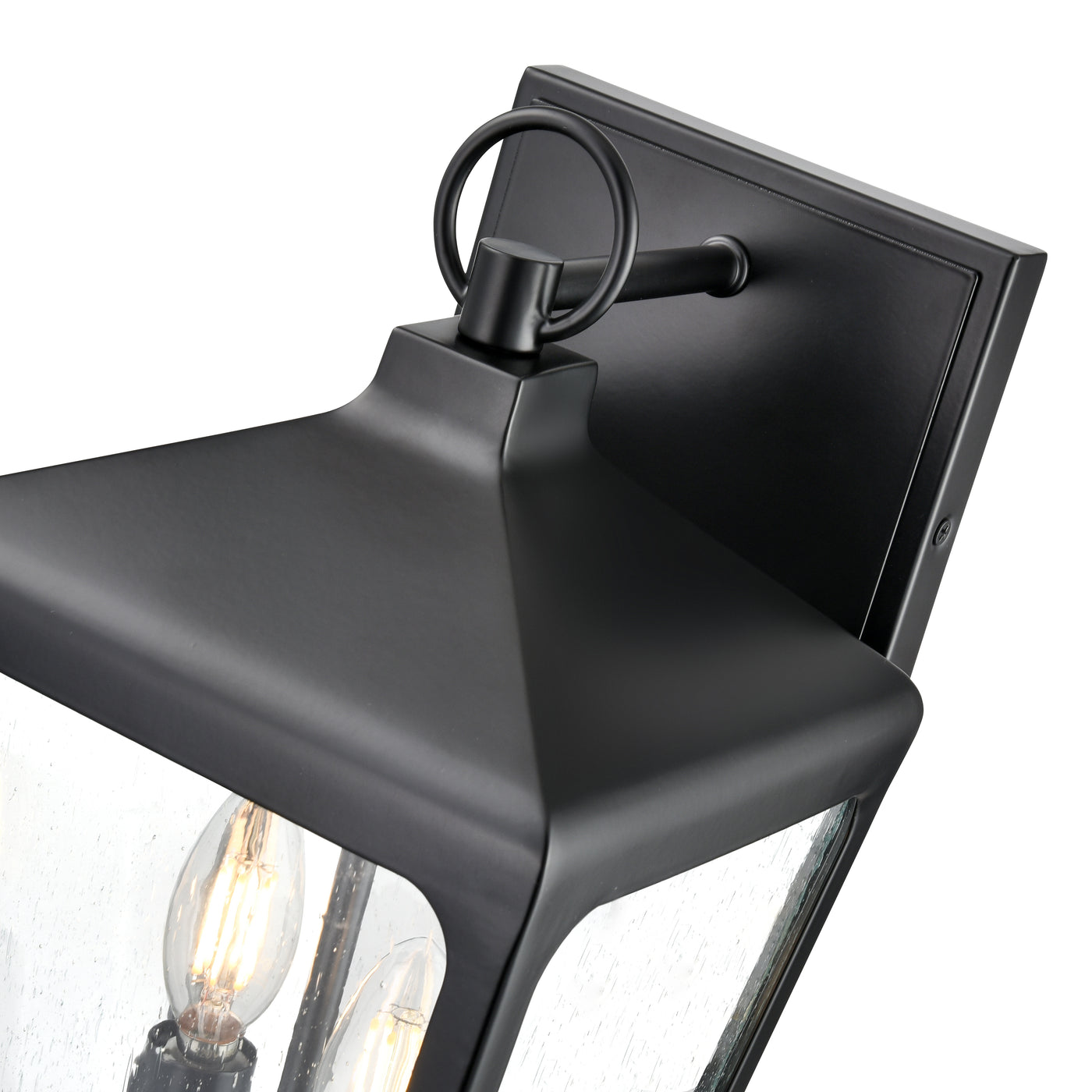 8.5'' Brooks Powder Coated Black 2 Light Wall Sconce