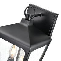 8.5'' Brooks Powder Coated Black 2 Light Wall Sconce