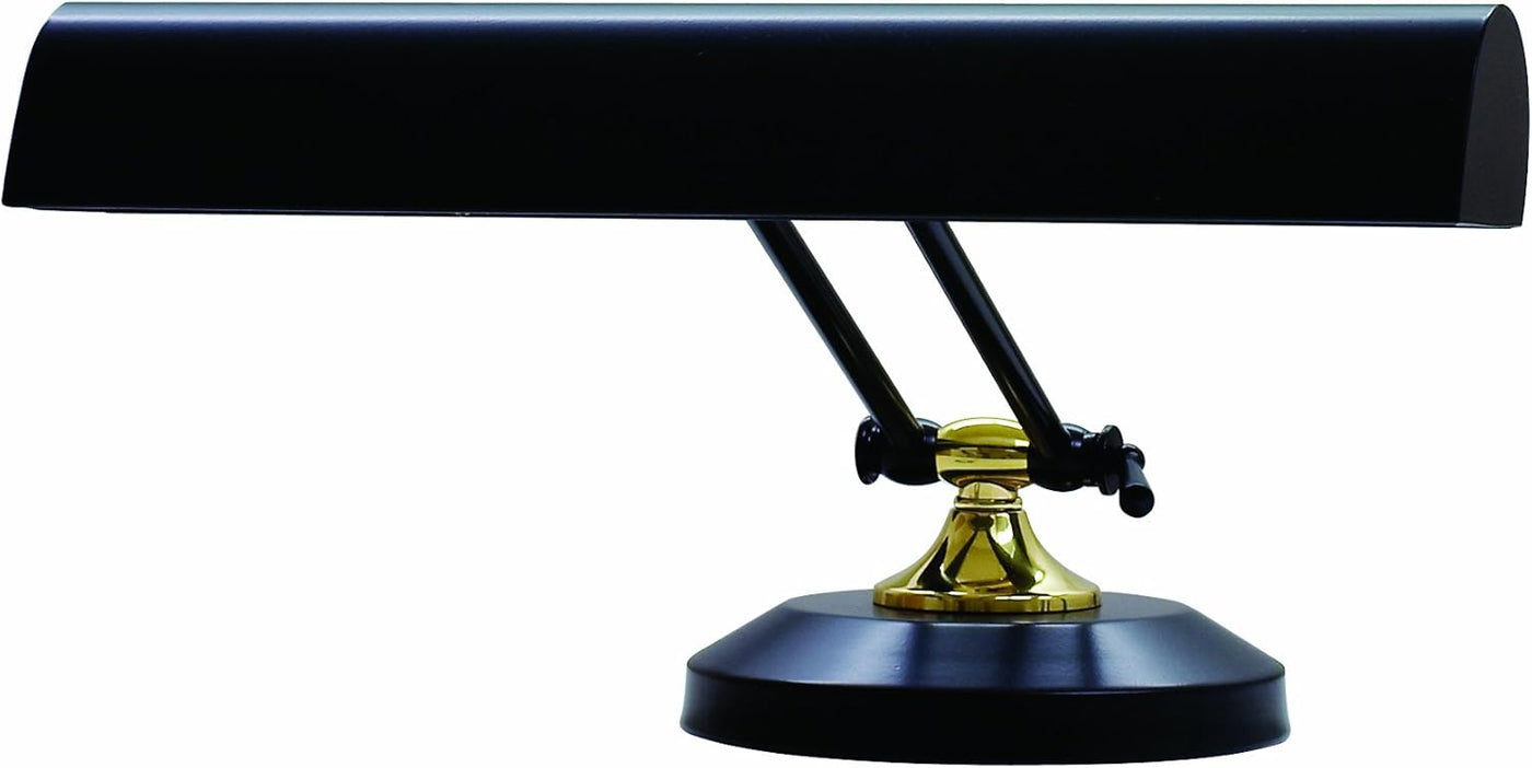 8-inch Piano/desk Black and Brass Desk Lamp