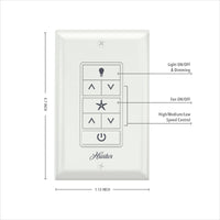 Hunter Universal Fan-Light Wall Control with Receiver