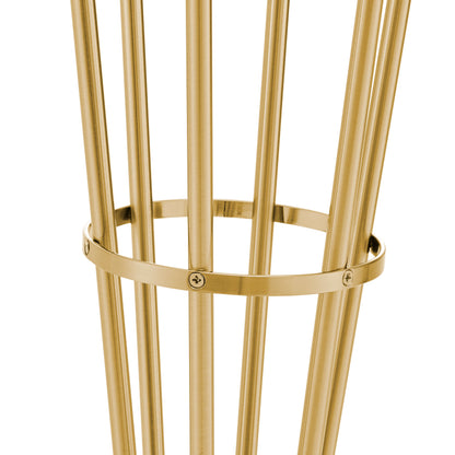Anechdoche 6-Light Gold and White Floor Lamp