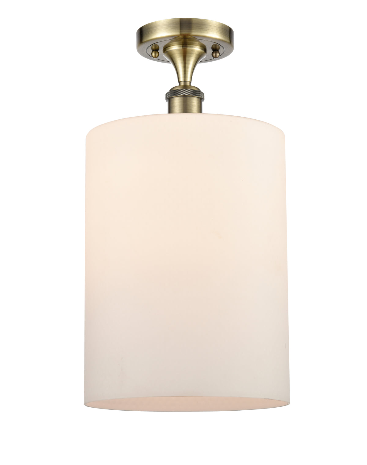 Cobbleskill 9-Inch 1-Light Semi-Flush Mount 17-Inch High