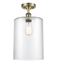 Edison Semi-Flush Mount Brushed Satin Nickel
