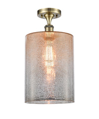 Edison Semi-Flush Mount Brushed Satin Nickel