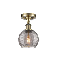 Edison Semi-Flush Mount Brushed Nickel