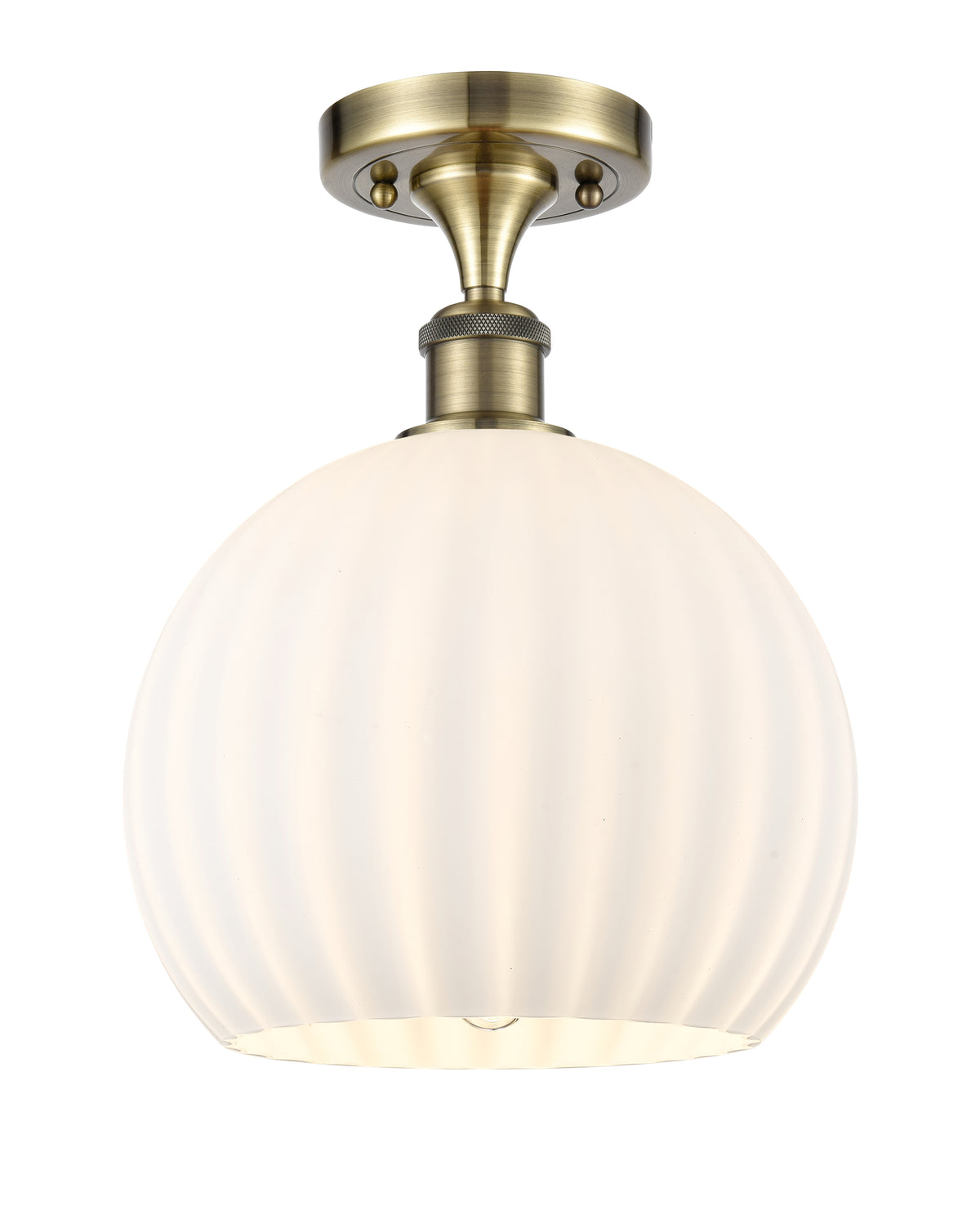 10-Inch 1-Light Semi-Flush Mount 13.75-Inch High