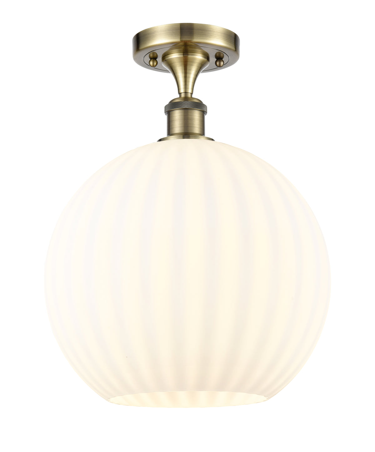 12-Inch 1-Light Semi-Flush Mount 15.5-Inch High