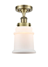 Edison Semi-Flush Mount Brushed Satin Nickel