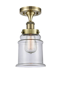 Edison Semi-Flush Mount Brushed Satin Nickel