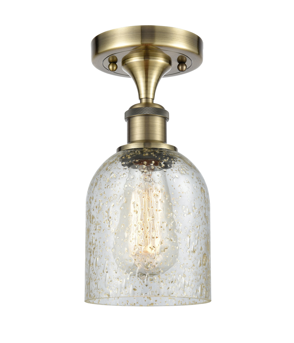Caledonia 5-Inch 1-Light Semi-Flush Mount 11-Inch High