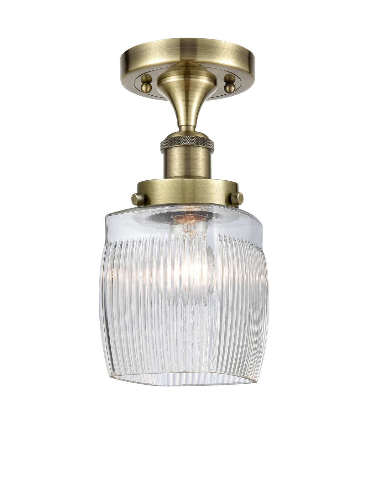 Colton 6-Inch 1-Light Semi-Flush Mount 11-Inch High
