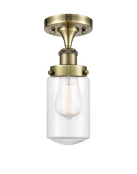 Edison Semi-Flush Mount Brushed Satin Nickel