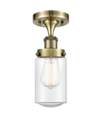 Edison Semi-Flush Mount Brushed Satin Nickel