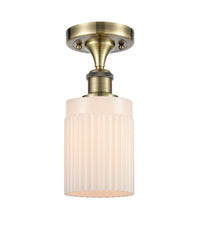 Edison Semi-Flush Mount Brushed Satin Nickel