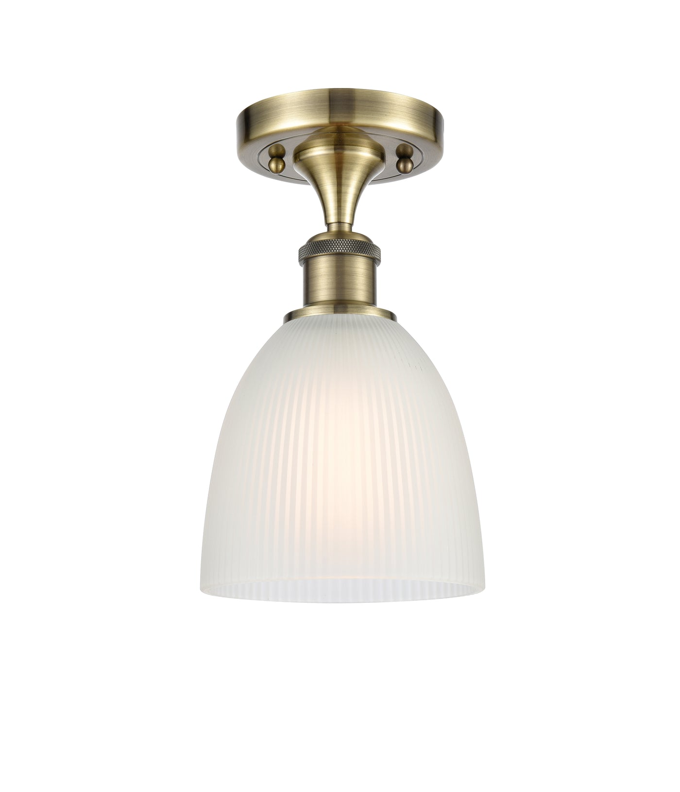 Edison Semi-Flush Mount Brushed Nickel