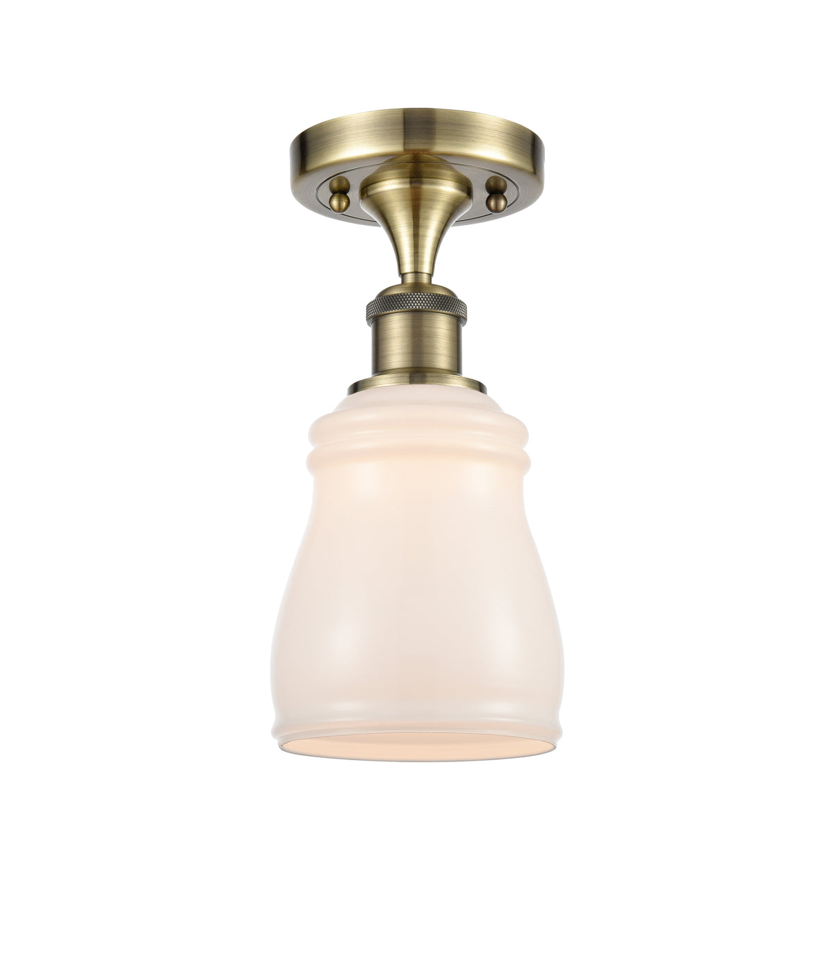 Ellery 5-Inch 1-Light Semi-Flush Mount 11-Inch High