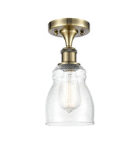 Edison Semi-Flush Mount Brushed Satin Nickel
