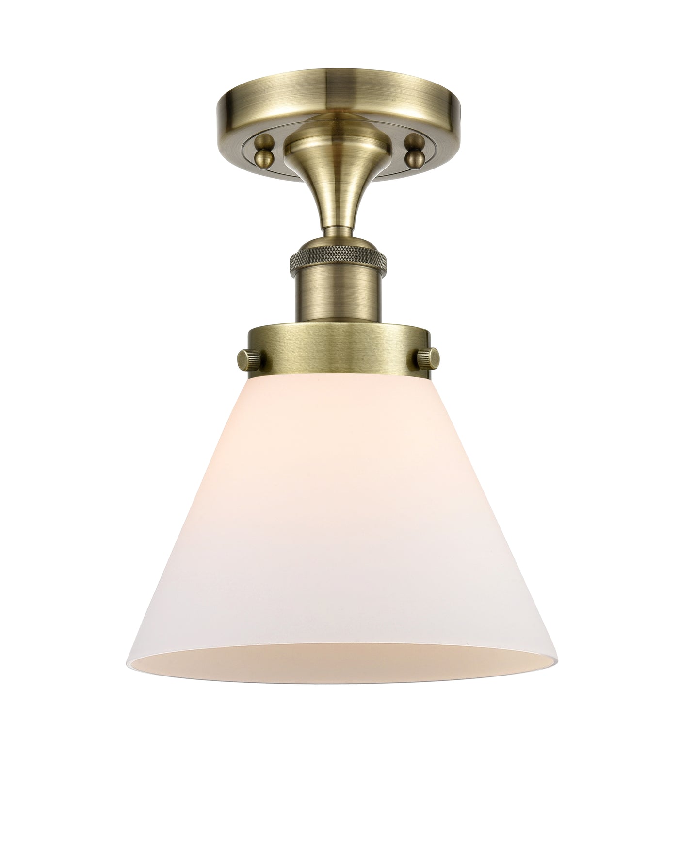 Edison Semi-Flush Mount 5.25 Brushed Nickel